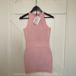 Balmain Monogram Knit Mini Dress OCR Pink FR 38 – Sold Out